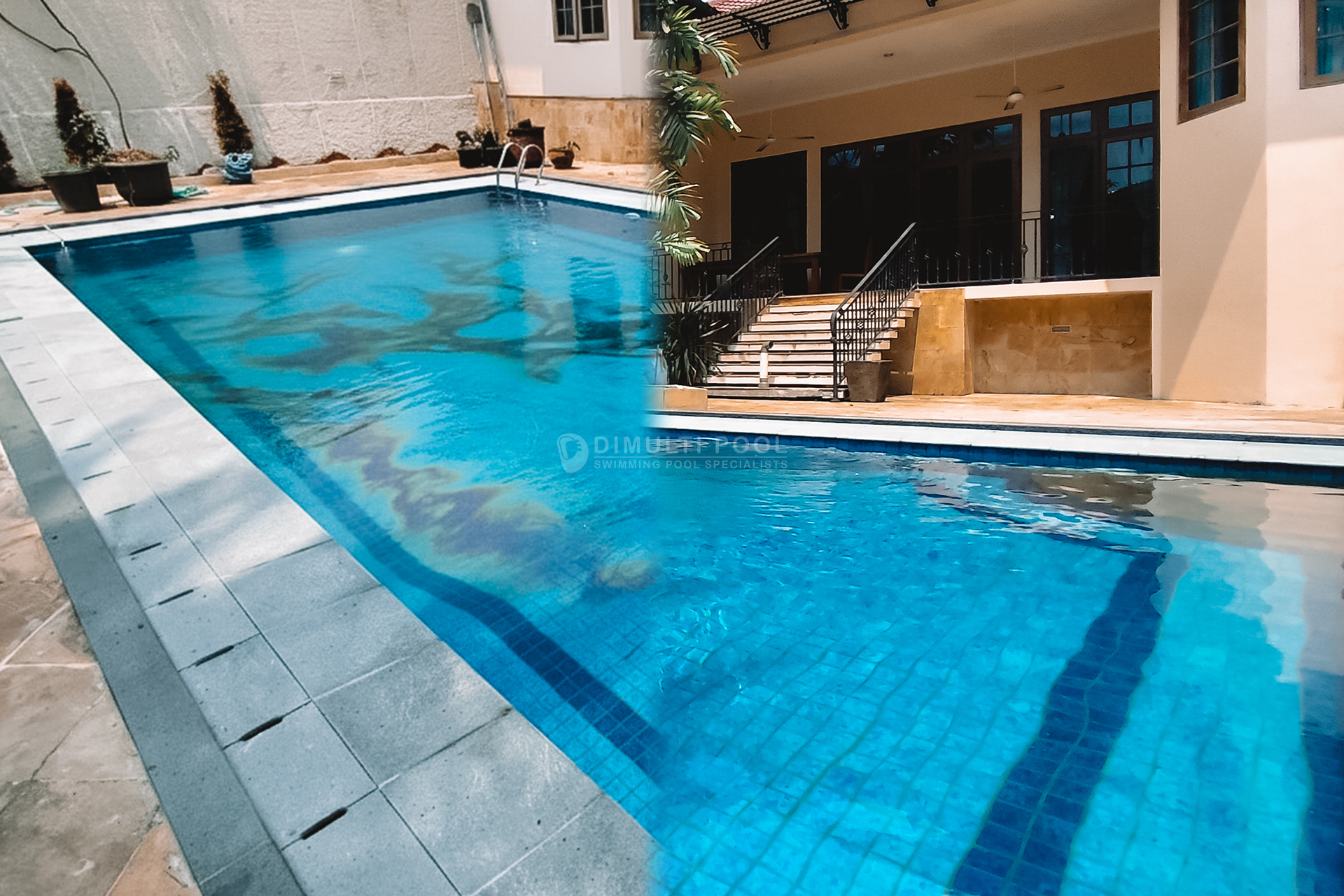 Proses penjernihan Air Kolam Renang Berminyak