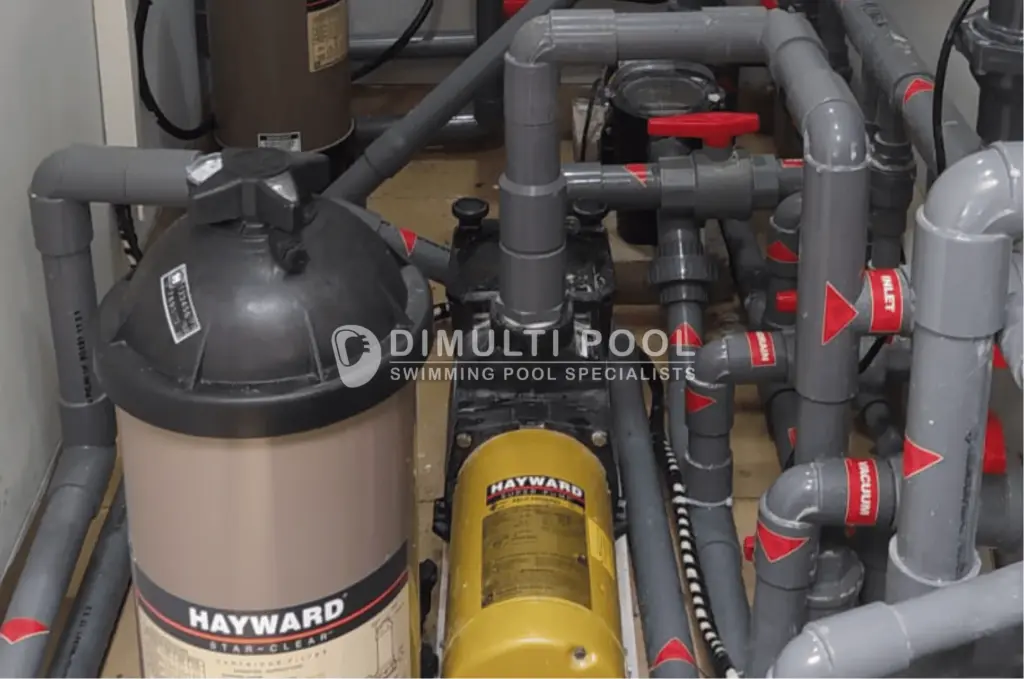 Contoh filter cartridge kolam renang.