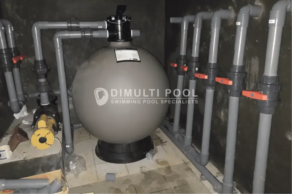 Contoh filter pasir kolam renang.