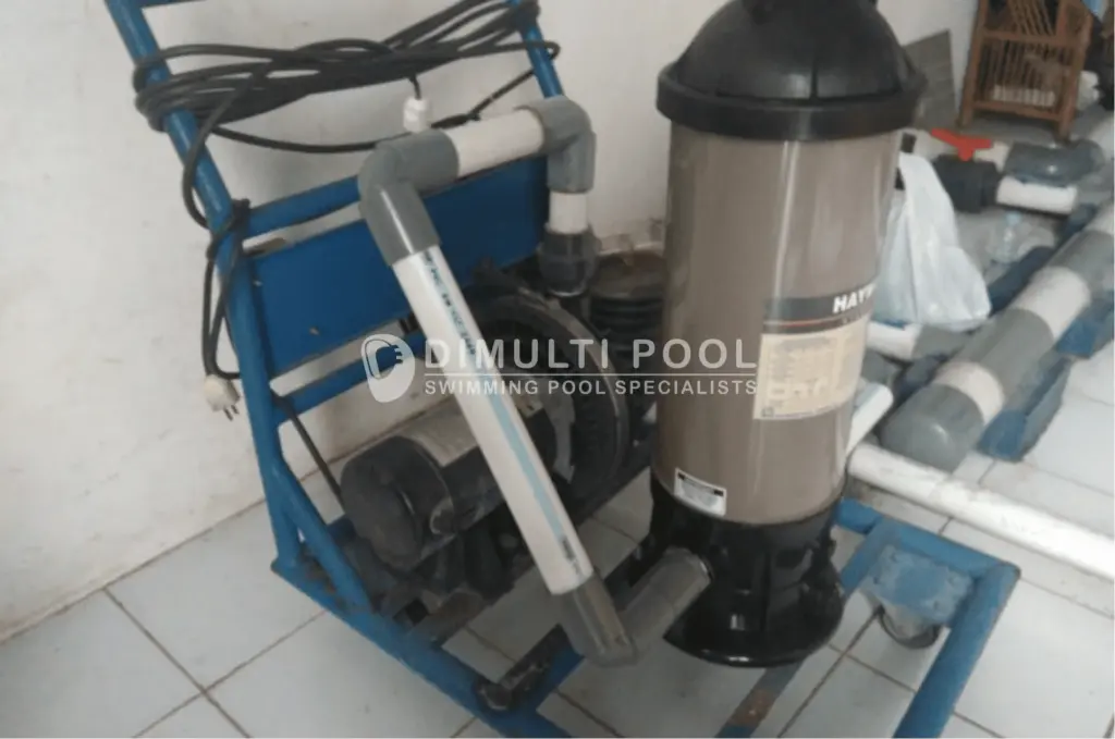 Contoh vacuum trolley menggunakan filter cartridge.