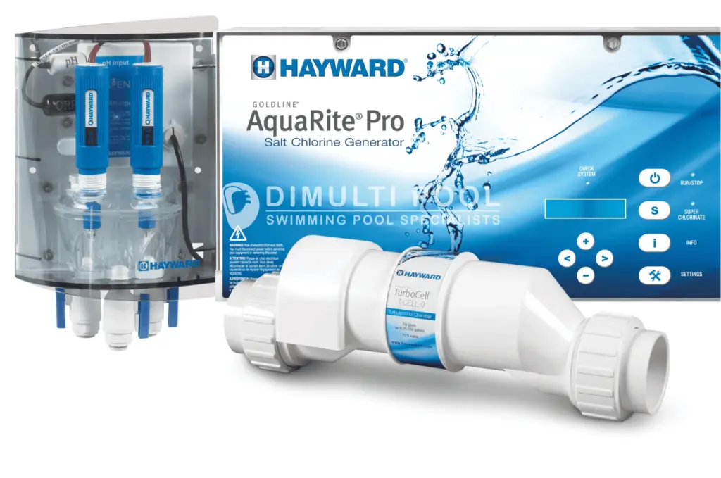 Salt chlorinator untuk kolam renang garam.