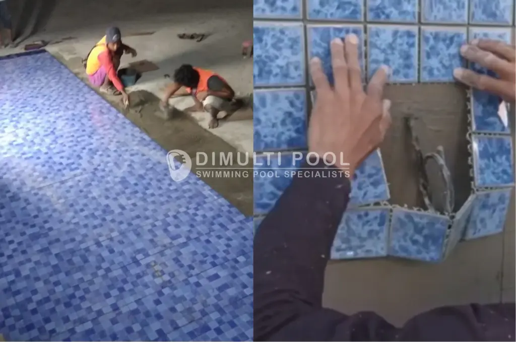 Keramik vs mozaik kolam renang. Mana yang lebih bagus?