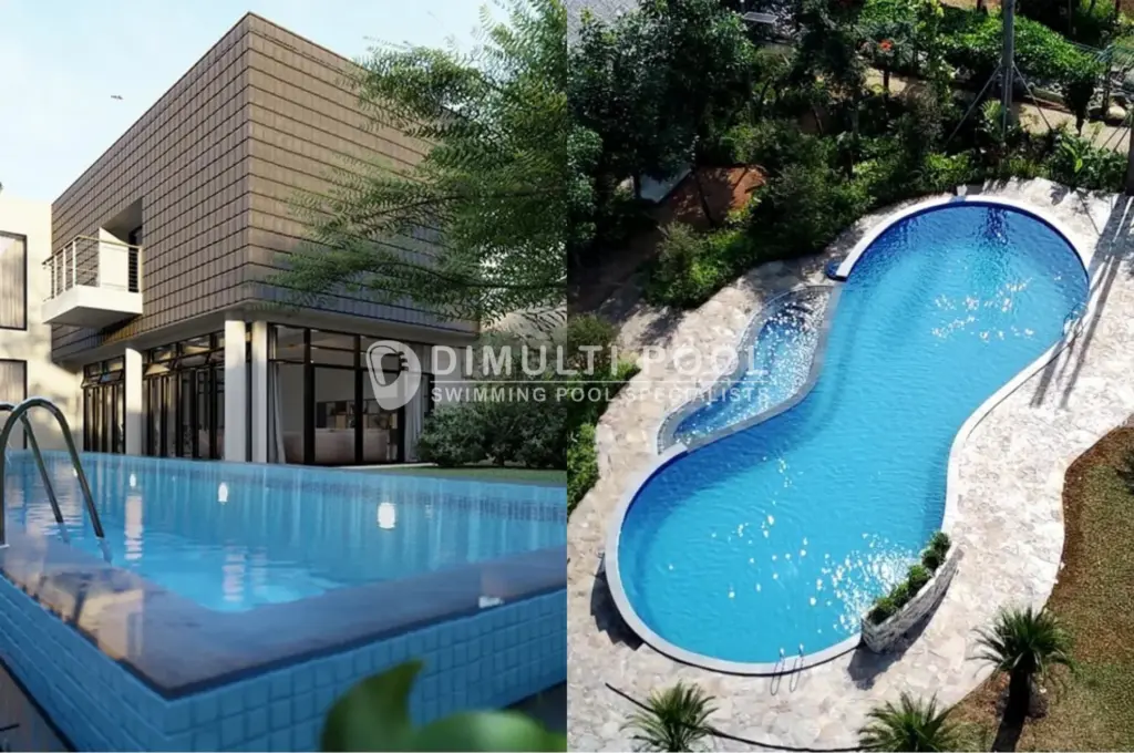 Kolam Renang Infinity Pool vs Free Form. Kiat memilihnya.